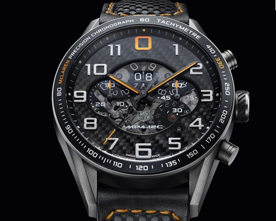 TAG Carrera MP412C2011 Watches World El TAG Heuer Carrera MP4 12C Chronograph halló su inspiración en el MP412C el primer auto deportivo de alto rendimiento producido por McLaren