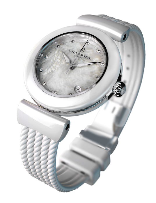 CHARRIOL Lady AEL Watch White Ceramic 3 Watches World CHARRIOL Lady AEL Watch White Ceramic 3