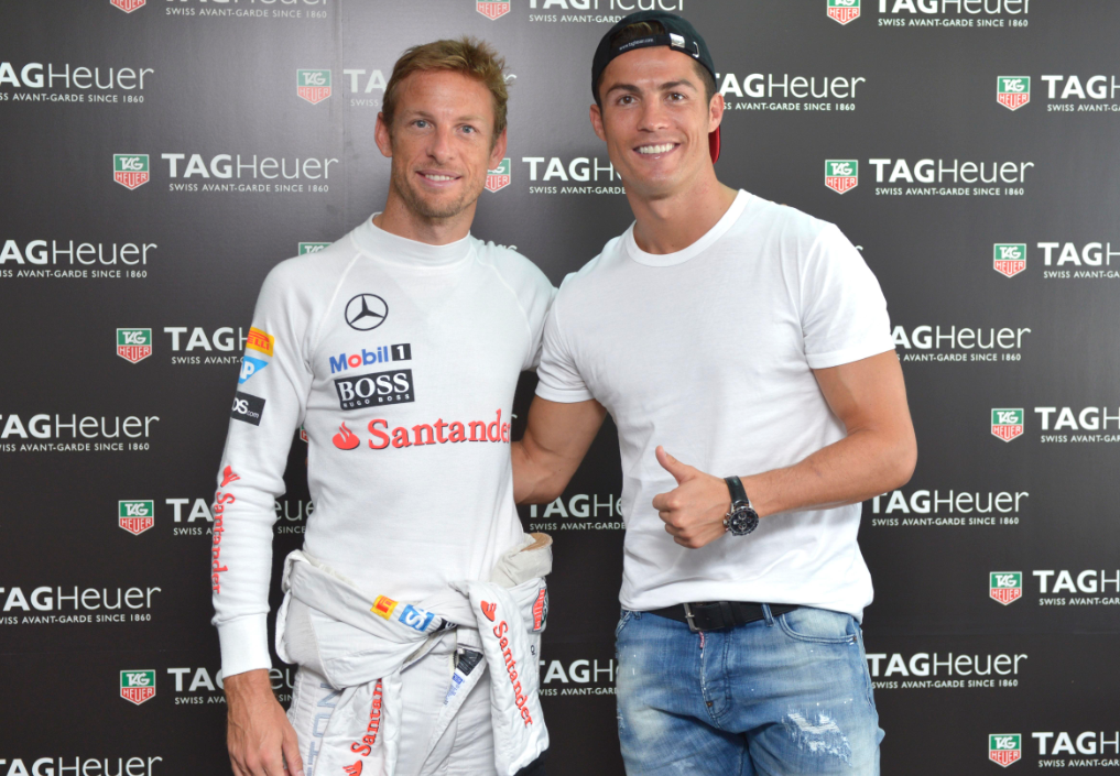 Jenson Button y Cristiano Ronaldo