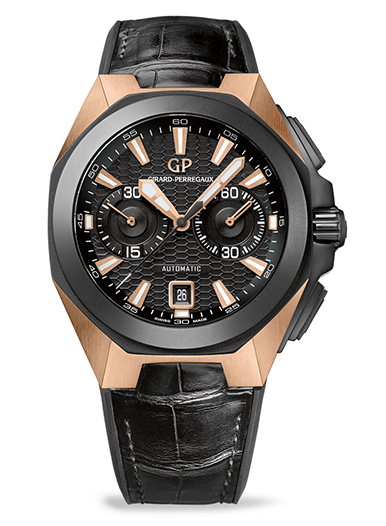 GIRARD PERREGAUX ChronoHawkPinkGold Watches World GIRARD PERREGAUX Chrono Hawk PinkGold