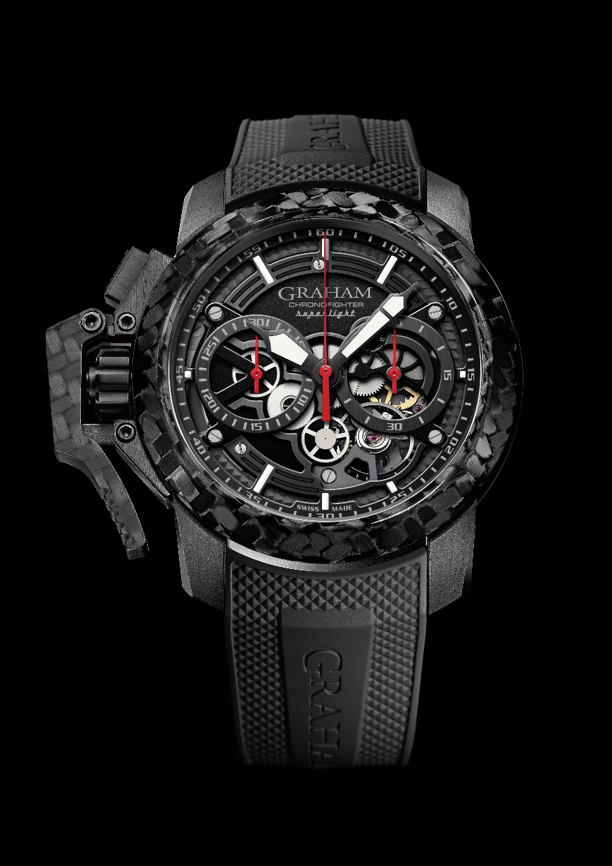 GrahamChronofighterSuperlightCarbonSkeleton2016 Watches World Graham Chronofighter Superlight Carbon Skeleton 2016