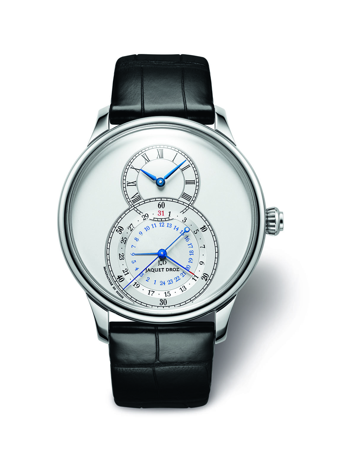 J016030240GRANDESECONDEDUALTIMESILVER Watches World J016030240 GRANDE SECONDE DUAL TIME SILVER