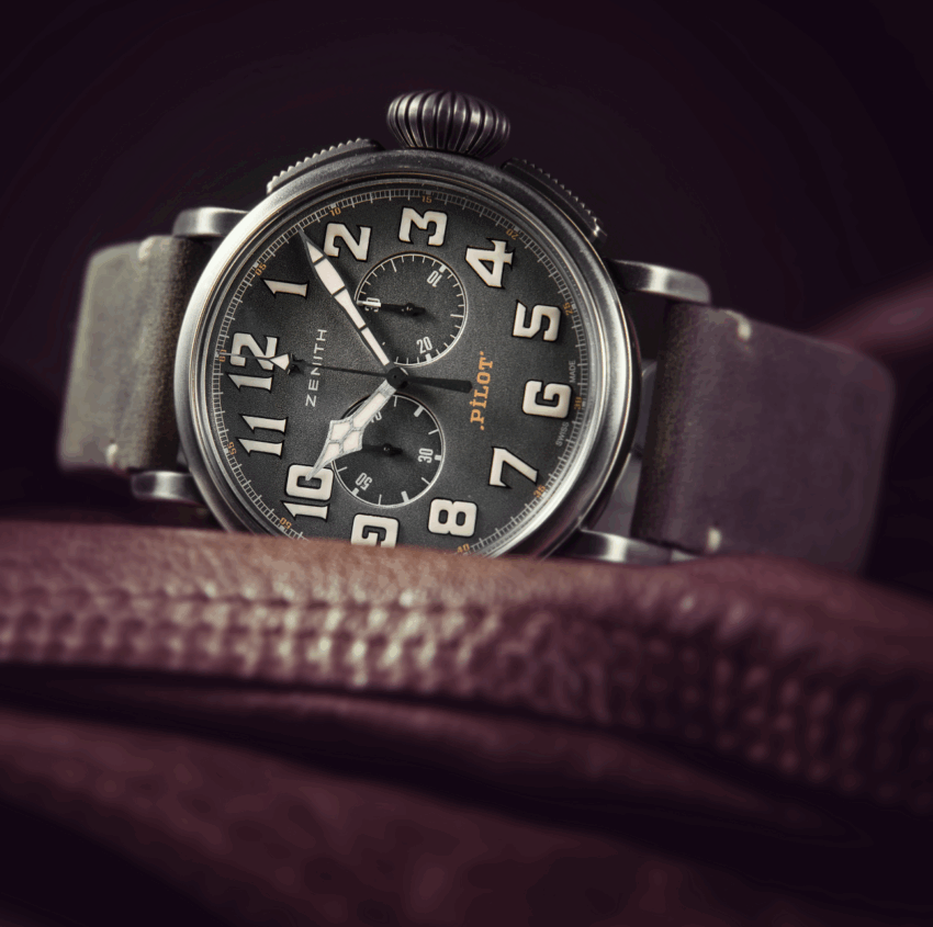 Zenith2016HeritagePilotCafeRacer5 Watches World