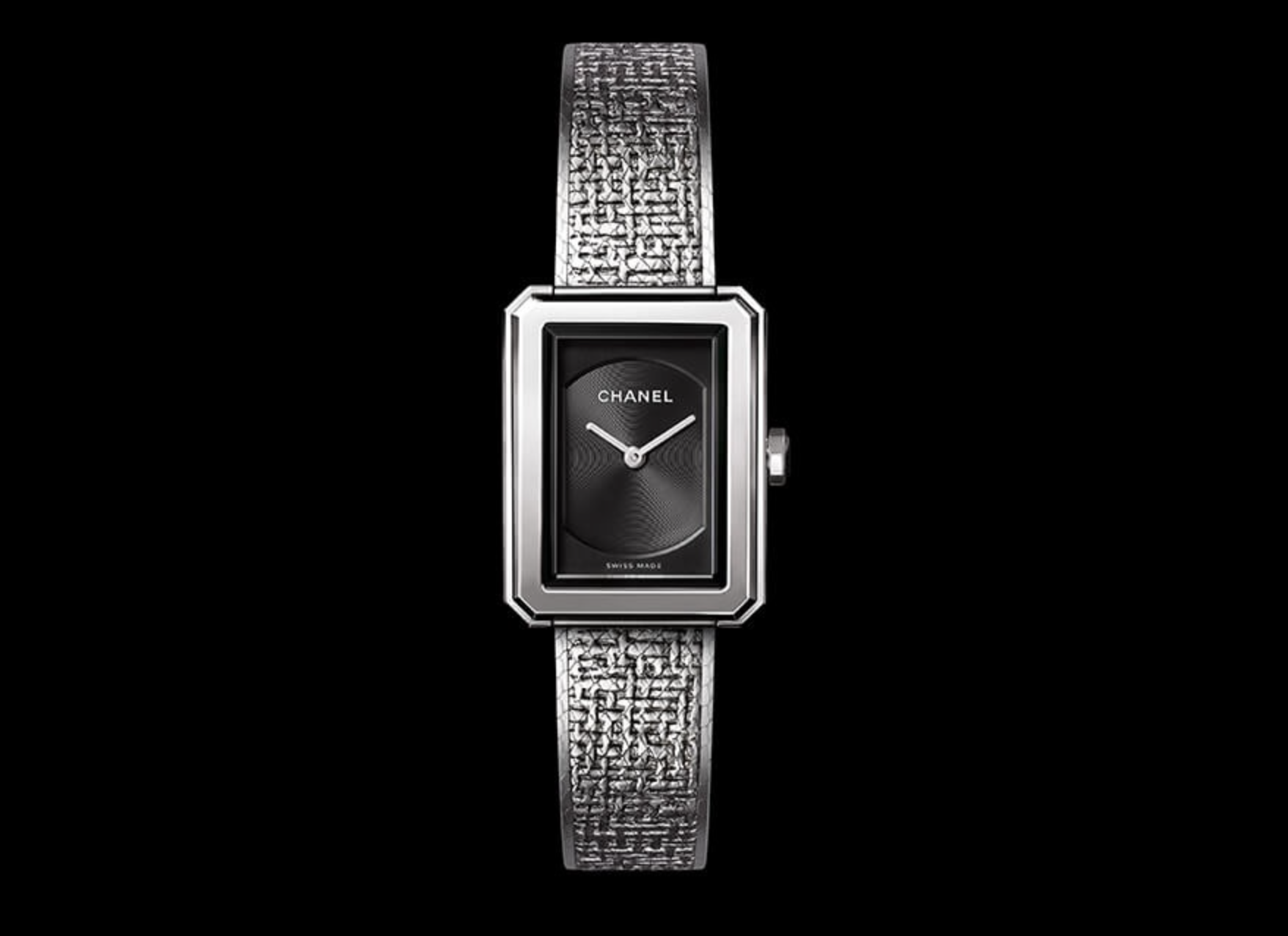 Chanel BoyFriend negro tweed Watches World Chanel BoyFriend negro tweed
