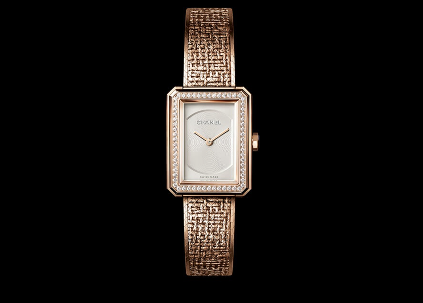 Chanel Boyfriend tweed dorado Watches World Chanel Boyfriend tweed dorado