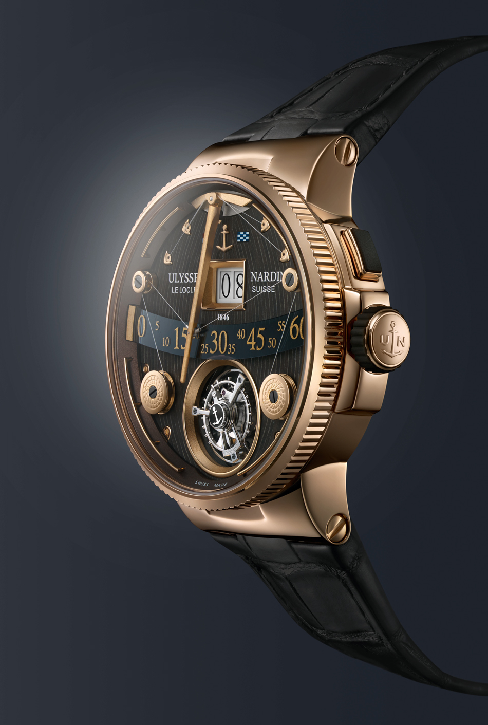 UlysseNardinGrandDeckRoseGoldB Watches World UlysseNardin GrandDeck Rose Gold B