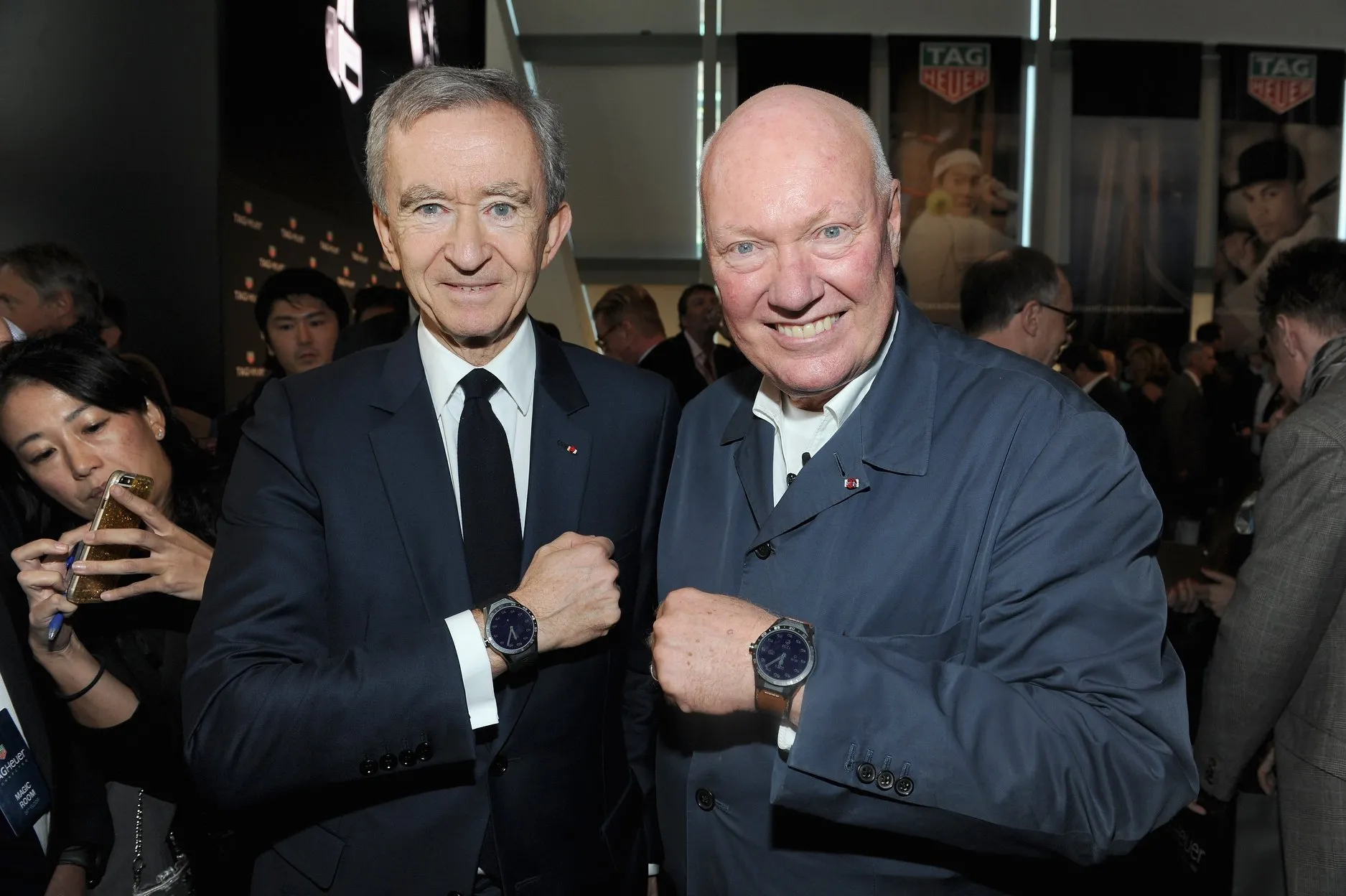 Bernard Arnault LVMH TAG Heuer- Jean Claude Biver-Connected