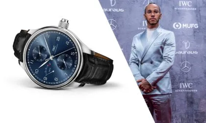 IWC Laureus Lewis Hamilton 2020 IWC Portugieser Hand-Wound Monopusher Edition Laureus Sport for Good watch