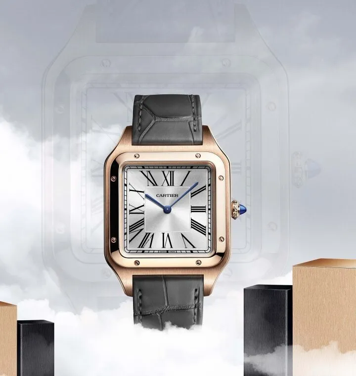 Cartier Santos-Dumont XL frente oro rosa