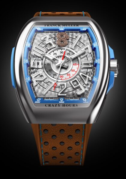 Franck Muller Vanguard Racing Crazy Hours acero black Watches World Franck Muller Vanguard Racing Crazy Hours acero black