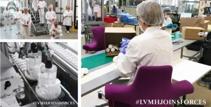 LVMH fabrica geles antibacteriales