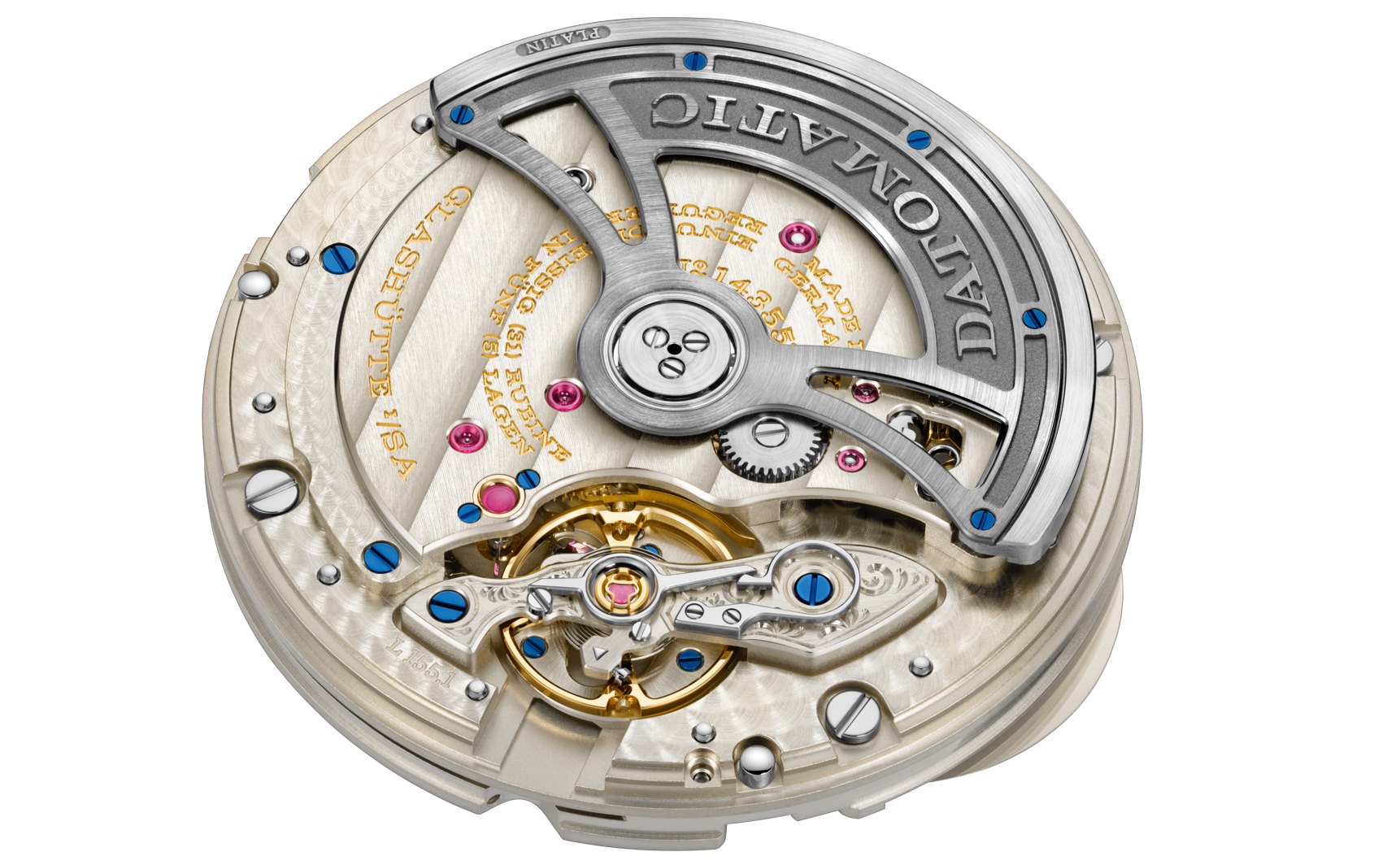 ALange Sohne Odysseus oro blanco y cauchocalibre Datomatic L1551 Watches World A Lange Sohne Odysseus oro blanco y caucho calibre Datomatic L155 1