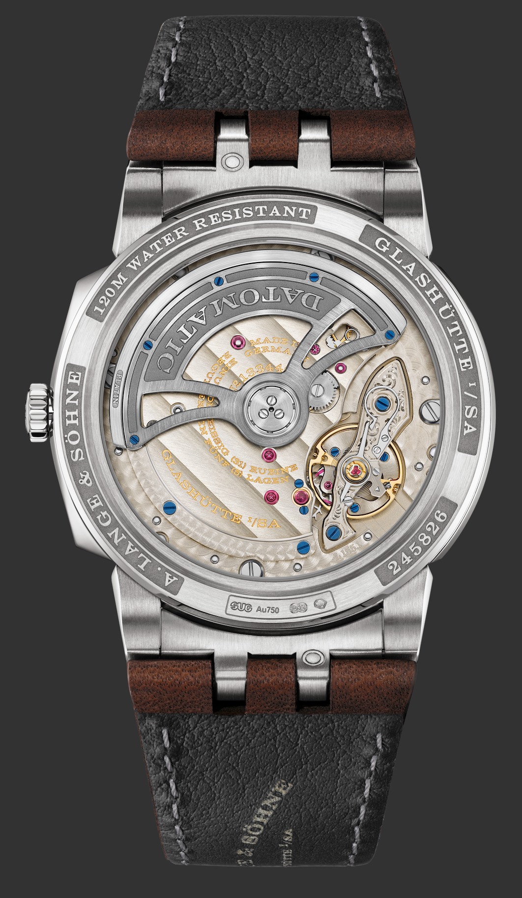 ALange Sohne Odysseus oro blanco y cuero Watches World A Lange Sohne Odysseus oro blanco y cuero