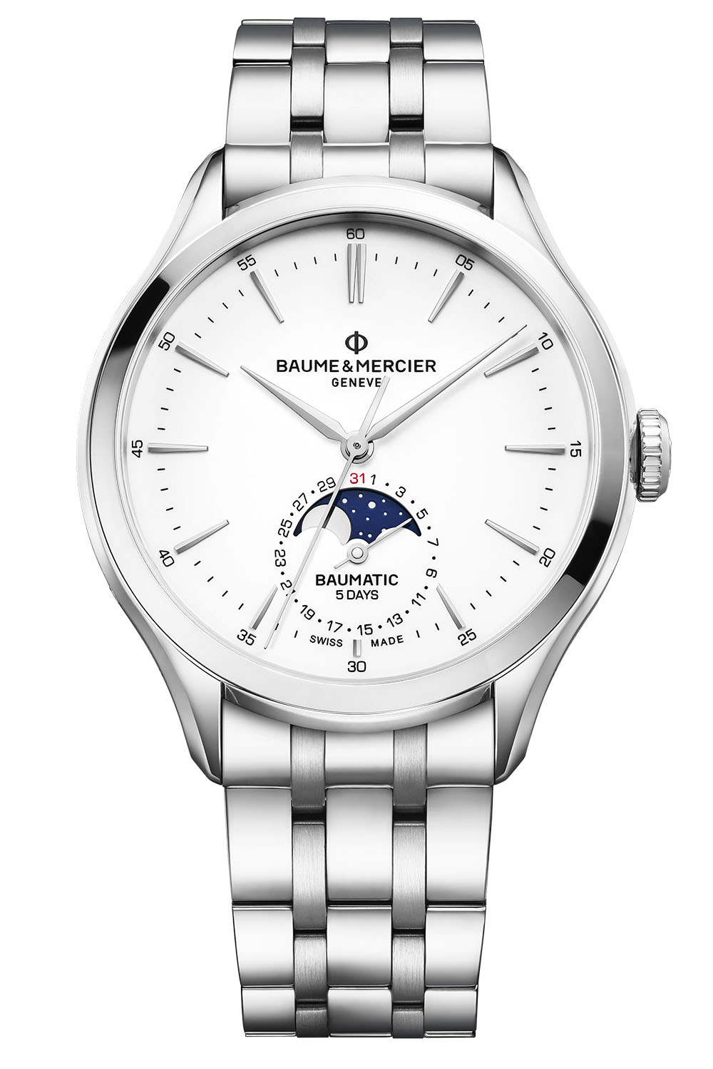 Baume et Mercier Clifton Baumatic Moon PhaseDate202 Watches World