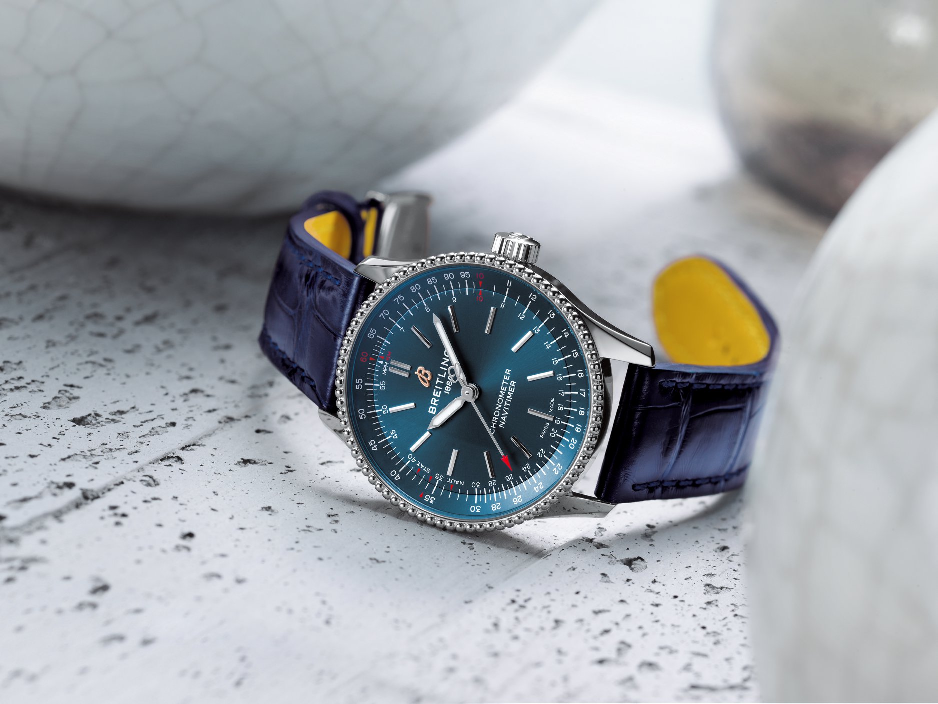Breitling Navitimer Automatic 35 2020 acero azul mood Watches World