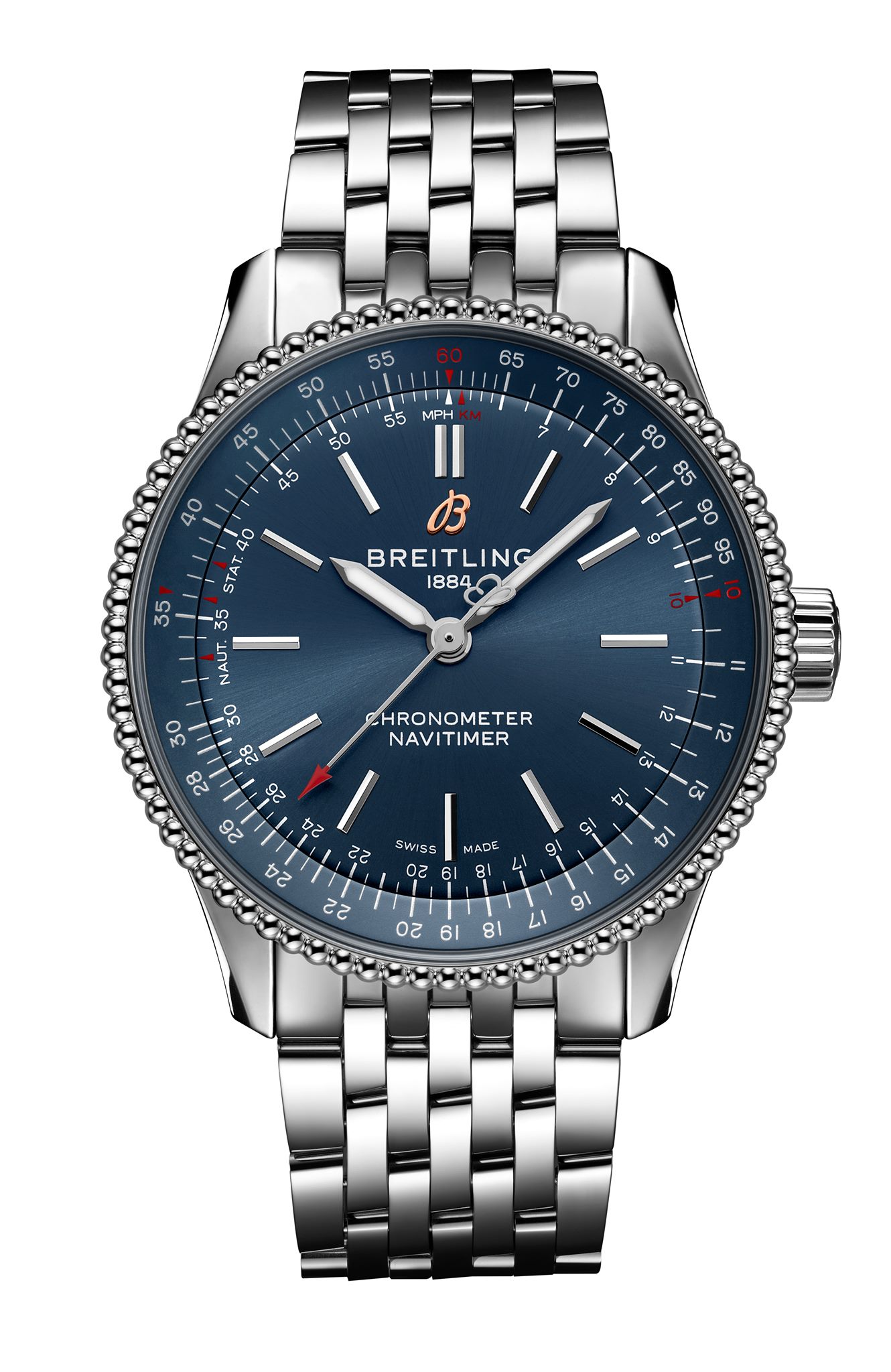 Breitling Navitimer Automatic 35 2020 acero azul pack Watches World