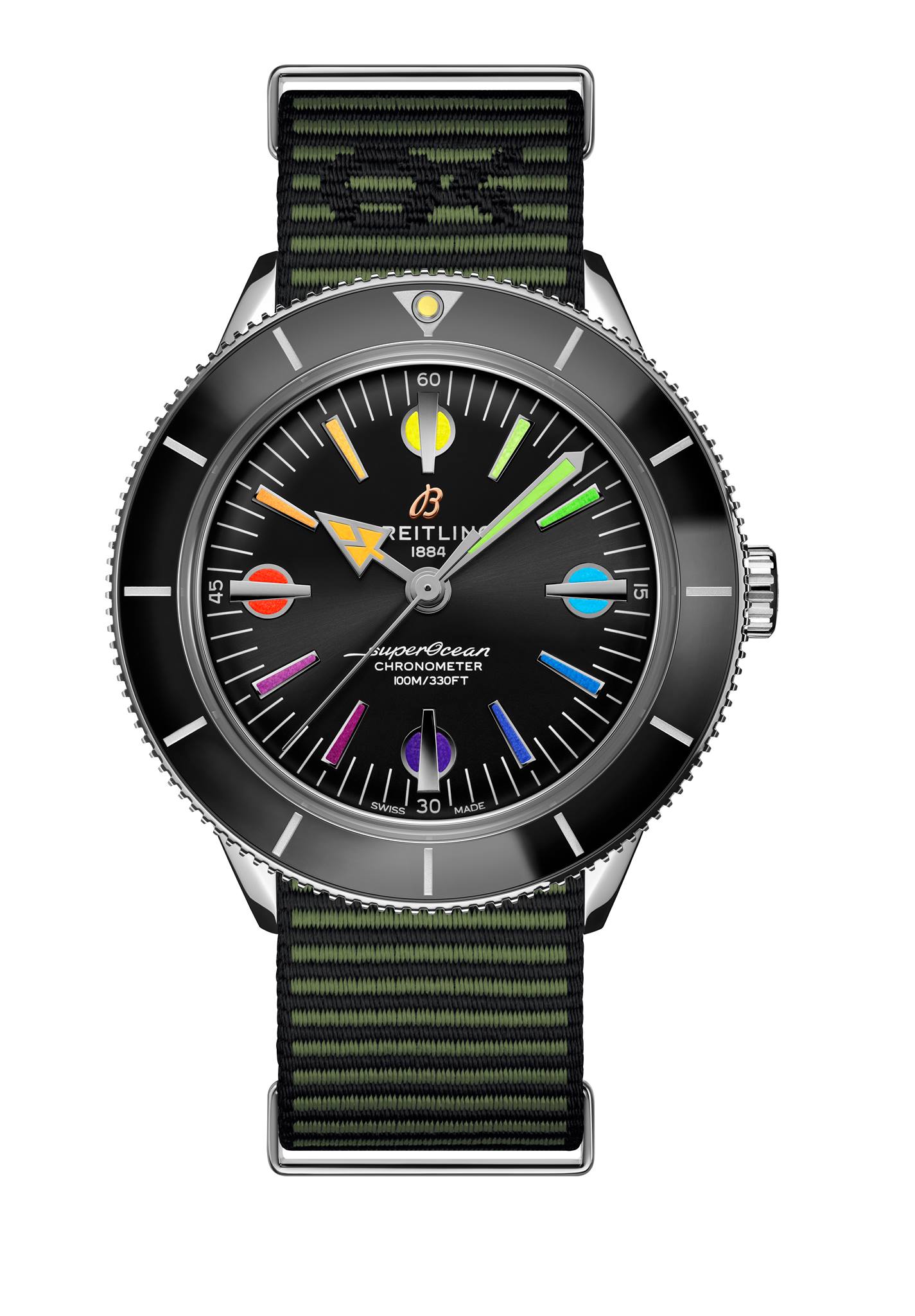 Breitling Superocean Heritage 57 Capsule Limited EditionNato Green Pack Watches World Breitling Superocean Heritage 57 Capsule Limited Edition Nato Green Pack