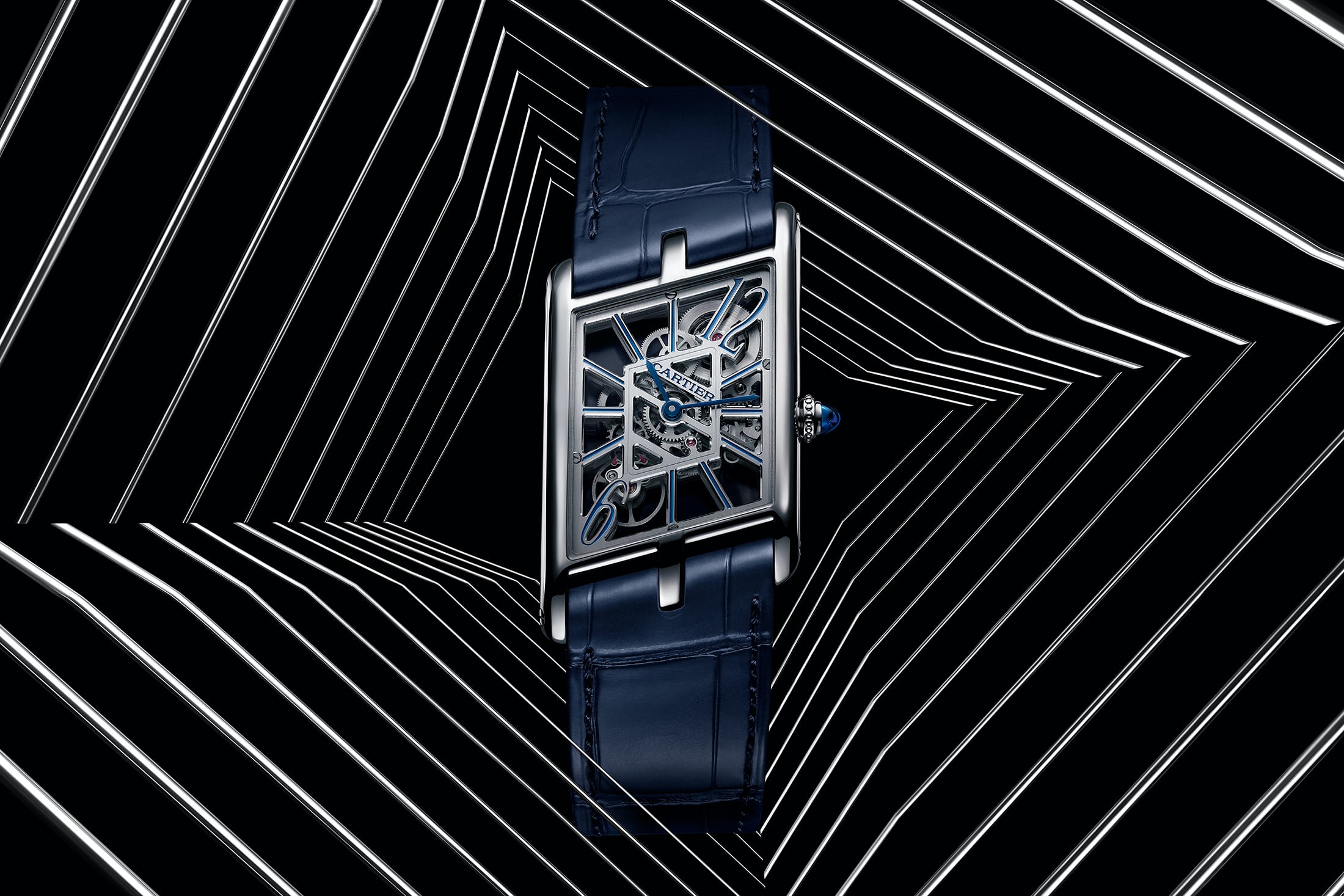 Cartier Tank Asymetrique Skeleton-Watches Wonders 2020-