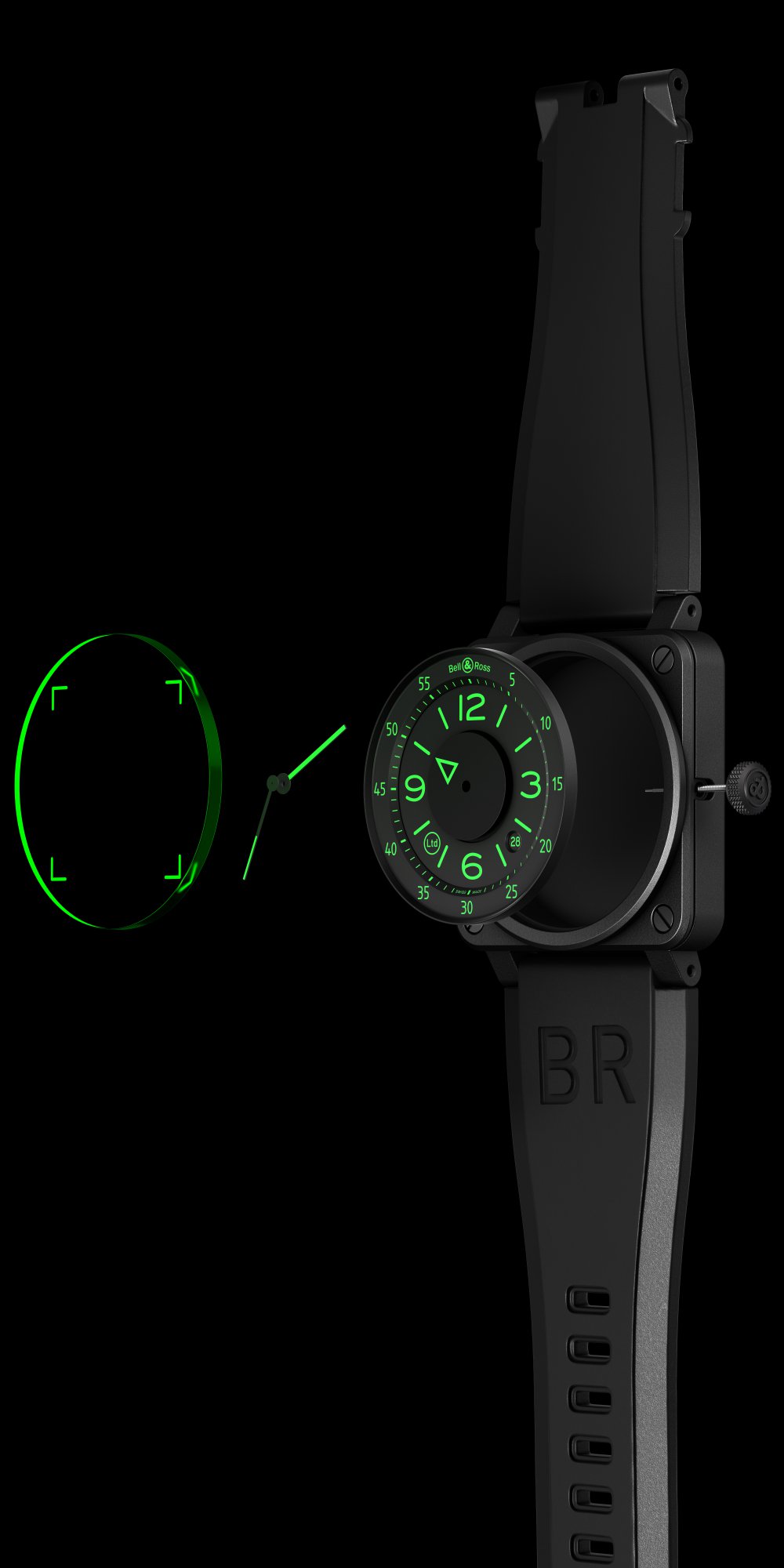 Bell and Ross BR0392 HUD11 Watches World Bell and Ross BR03 92 HUD 11