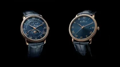 Blancpain Villeret Quantieme Complet y Villeret Ultraplate 2020-azul