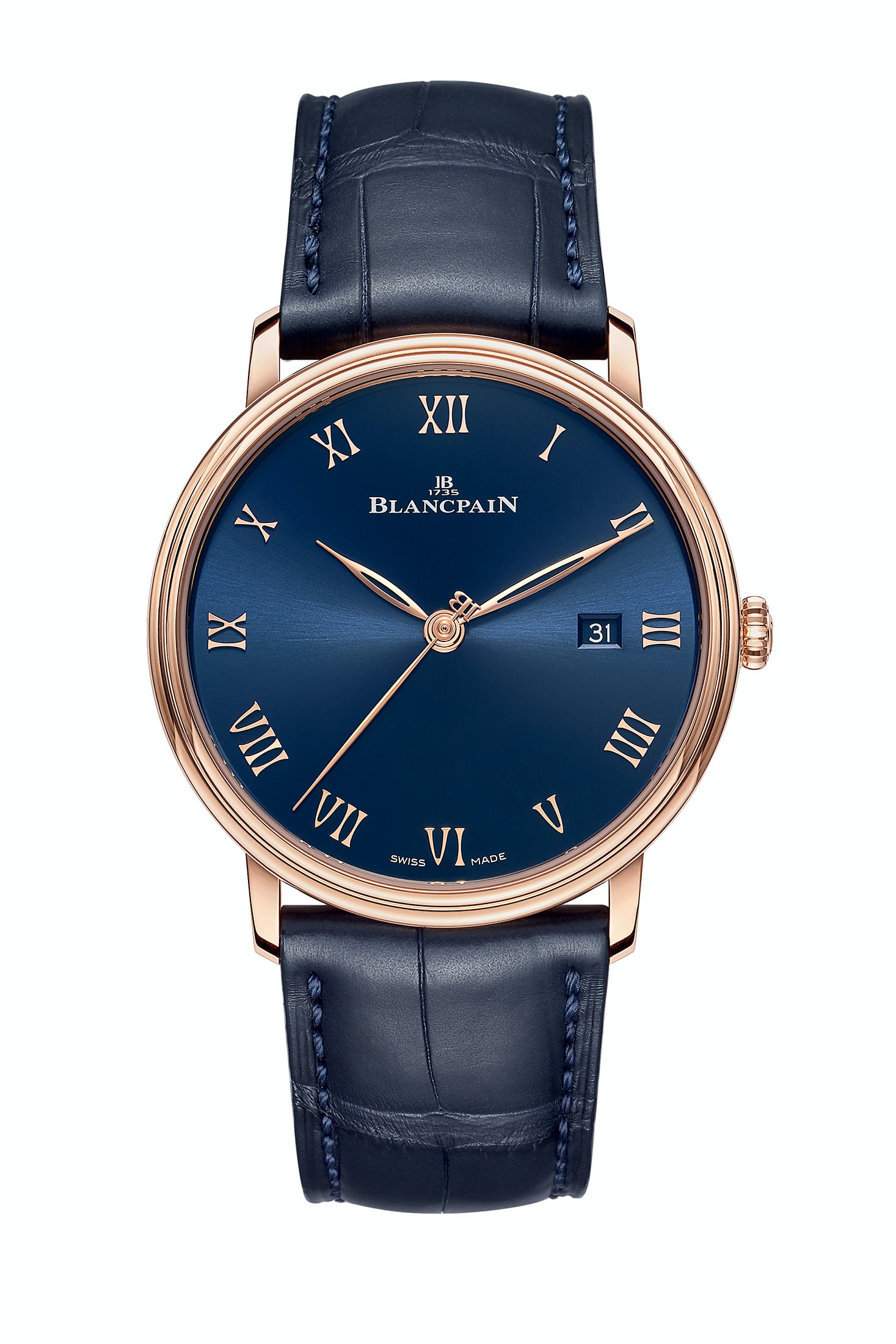Blancpain Villeret Ultraplate oro rojo y color azul Watches World Blancpain Villeret Ultraplate oro rojo y color azul