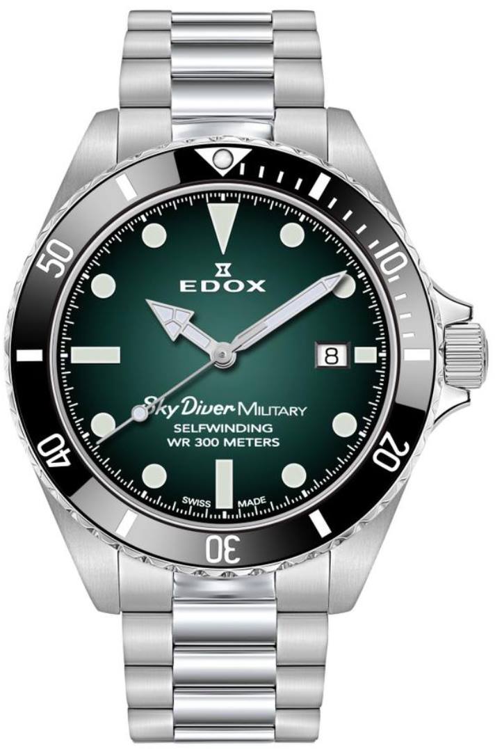 EdoxSkyDiverMilitary2020brazaletepack Watches World Edox SkyDiver Military 2020 brazalete pack