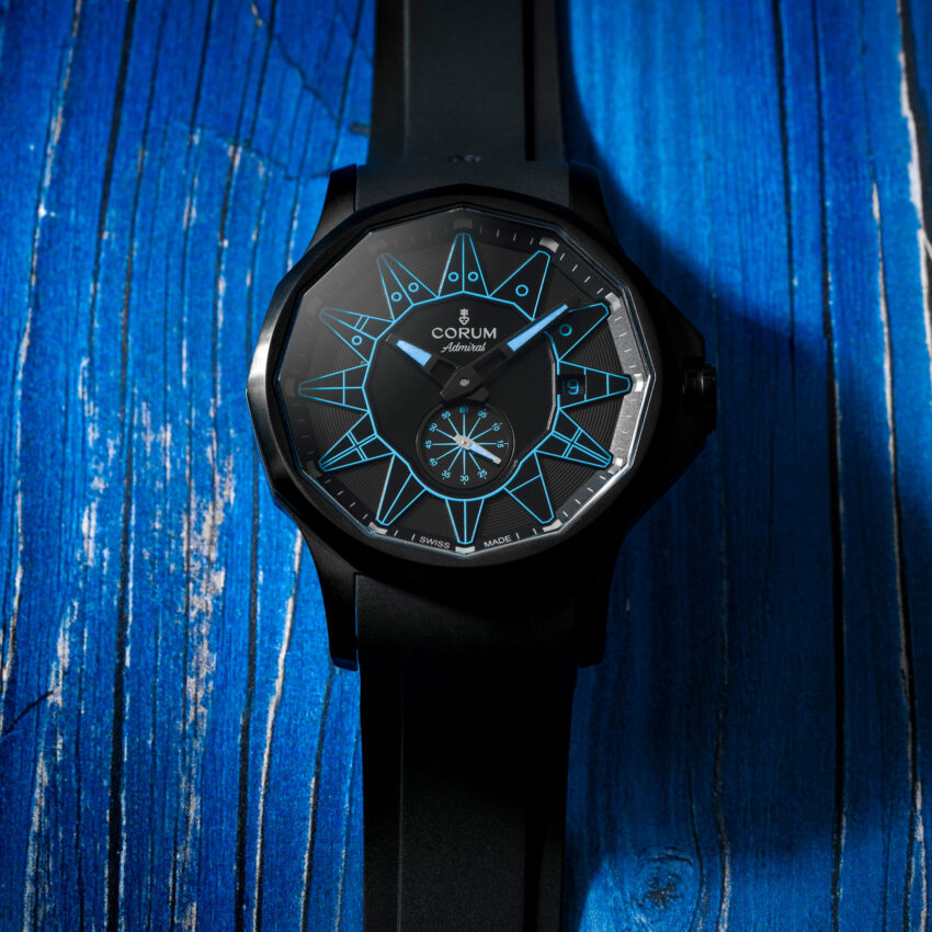 Admiral 42 Automatic Full Black blue
