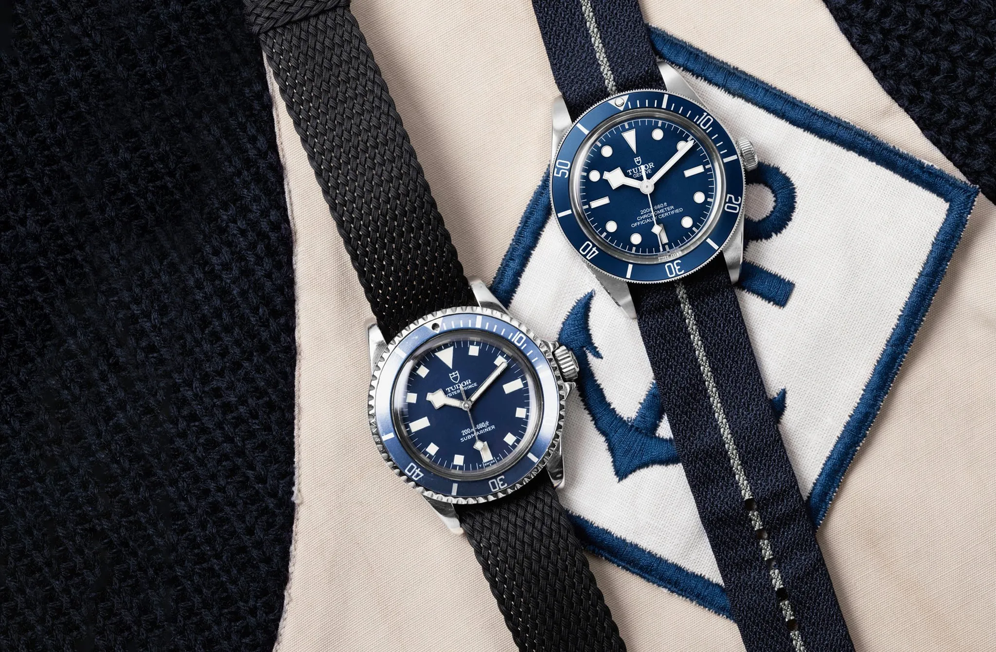 Heritage Naval Tudor - Oyster Prince Submariner y Black Bay Navy Blue