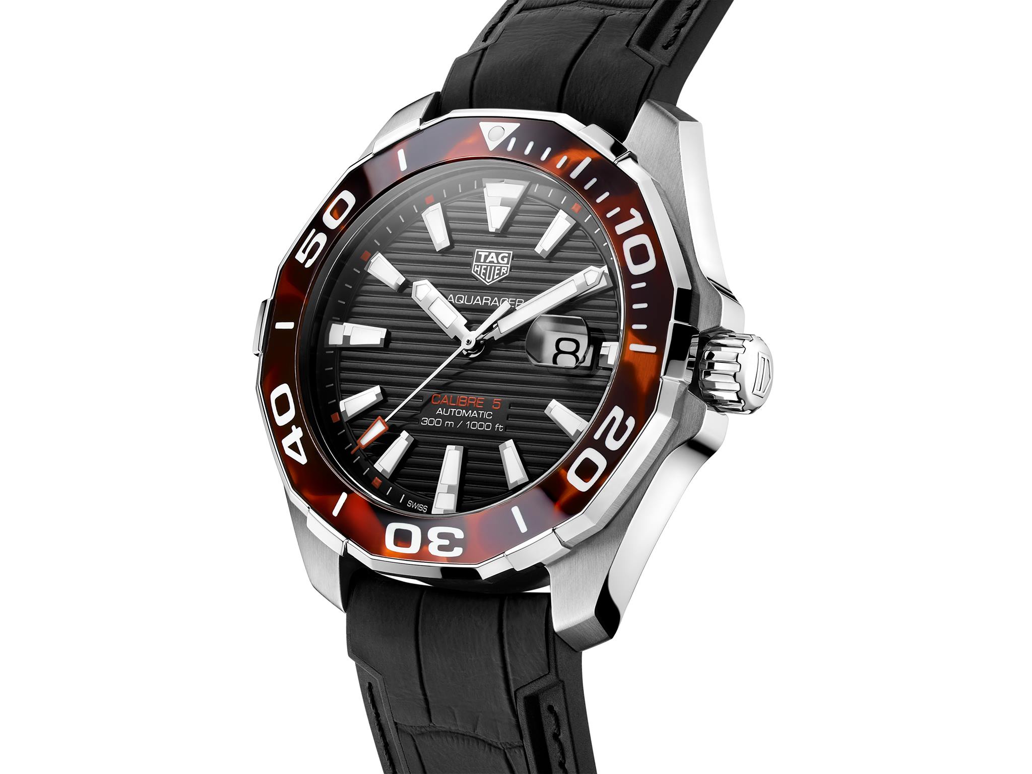 TAG Heuer Aquaracer 43 mm Tortoise Shell Effect Special Edition marron