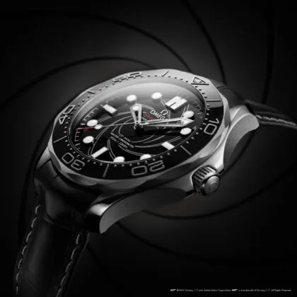 Omega Seamaster Diver 300M James Bond Numbered Edition close up