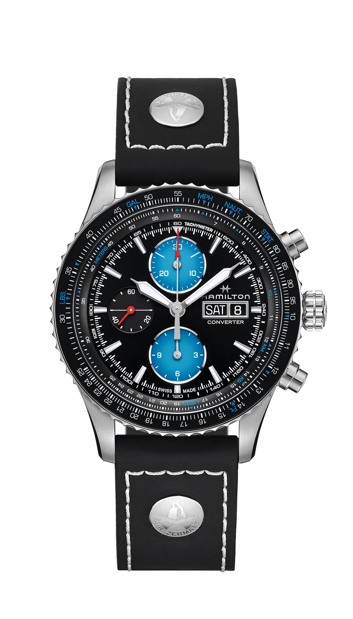 Hamilton Khaki Aviation Converter Automatic Chronograph Air Zermatt3 Watches World