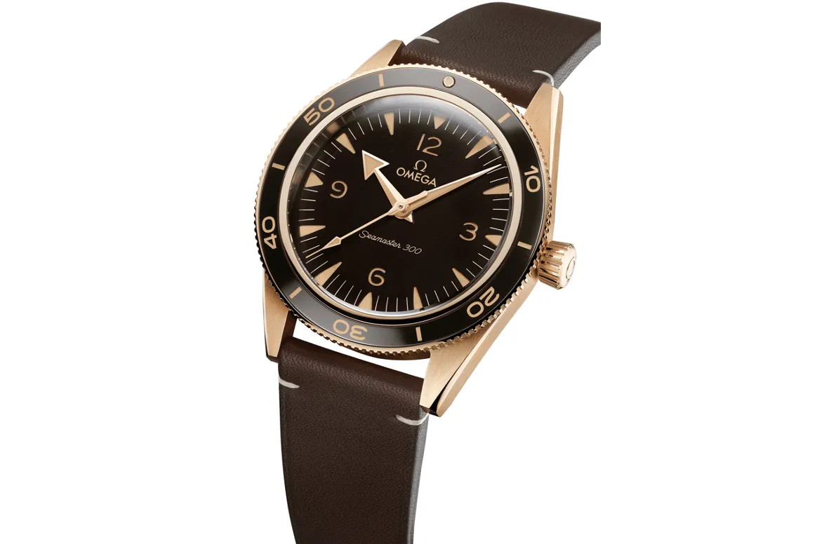 Omega Seamaster 300 a la lupa bronze gold