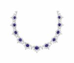 COLLAR DE DIAMANTES Y ZAFIROS EN ORO BLANCO REF. 47916N copia