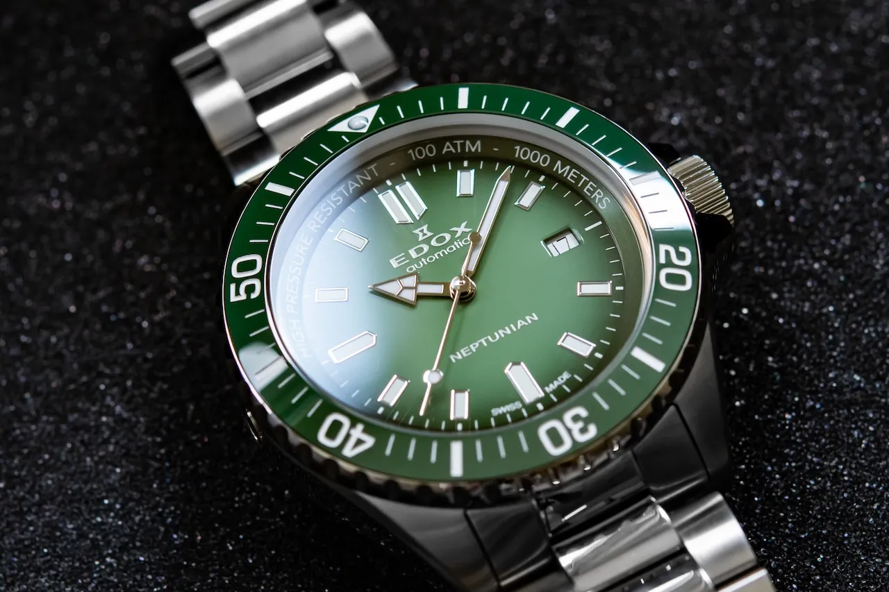 EDOX SKYDIVER Neptunian Automatic Green