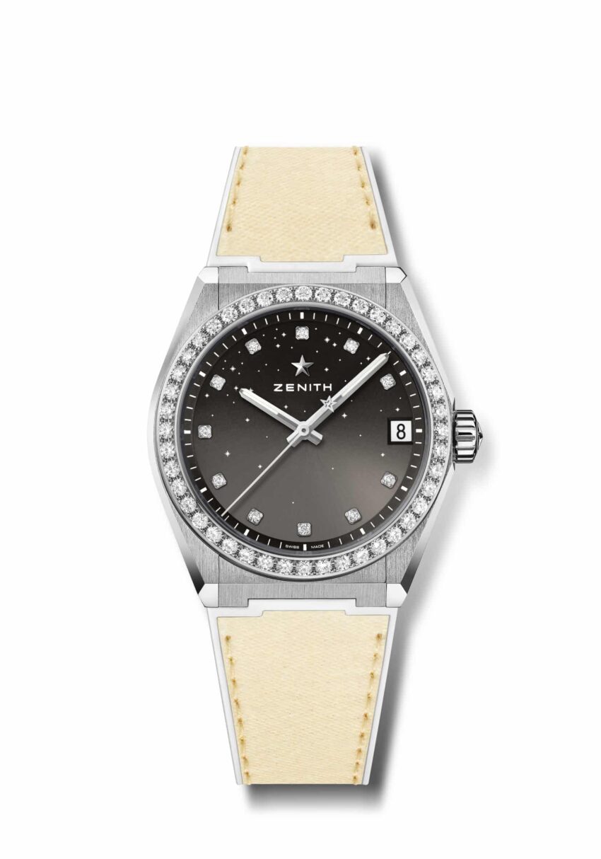 DEFYMIDNIGHTGREYDIALIVORYNONASOURCESTRAP Watches World