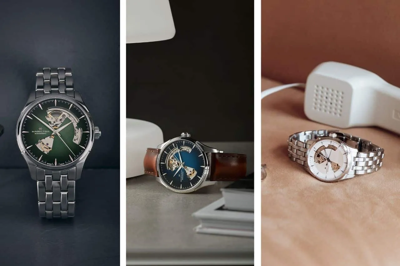 Conoce los nuevos Jazzmaster Open Heart Automatic con carátulas degradadas