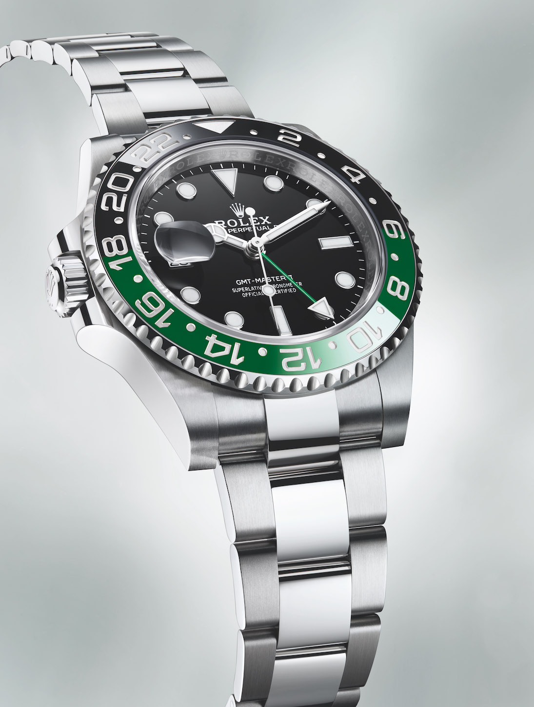Rolex Oyster Perpetual GMT-Master II verde y negro front