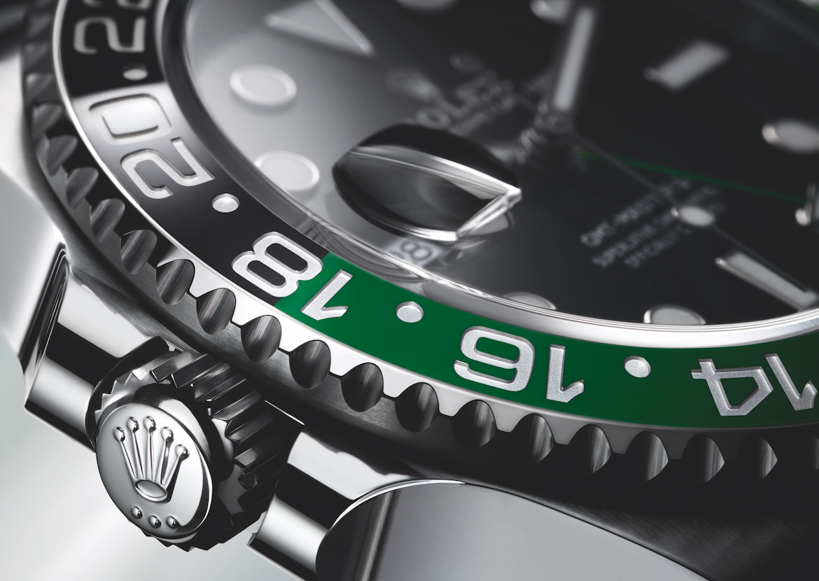 Rolex Oyster Perpetual GMT-Master II crown and bezel