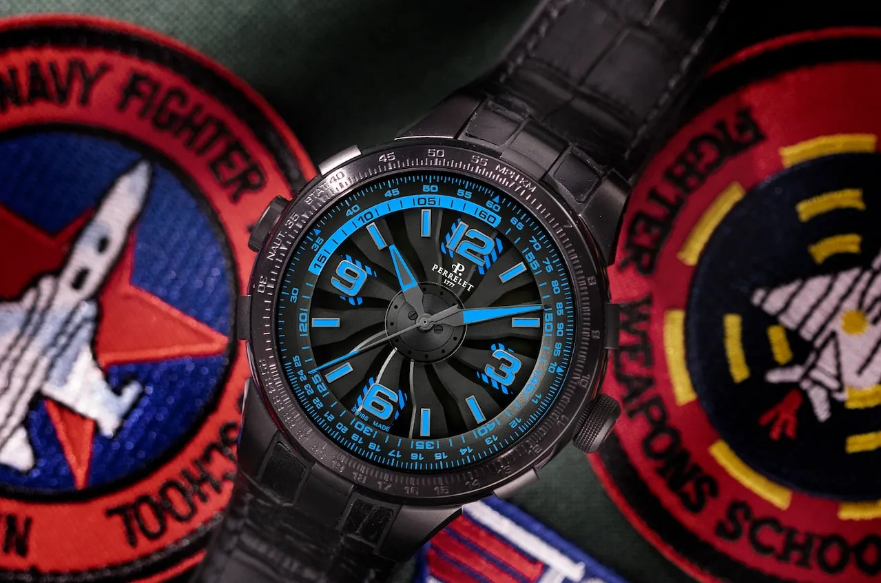 Perrelet Turbine Pilot azul