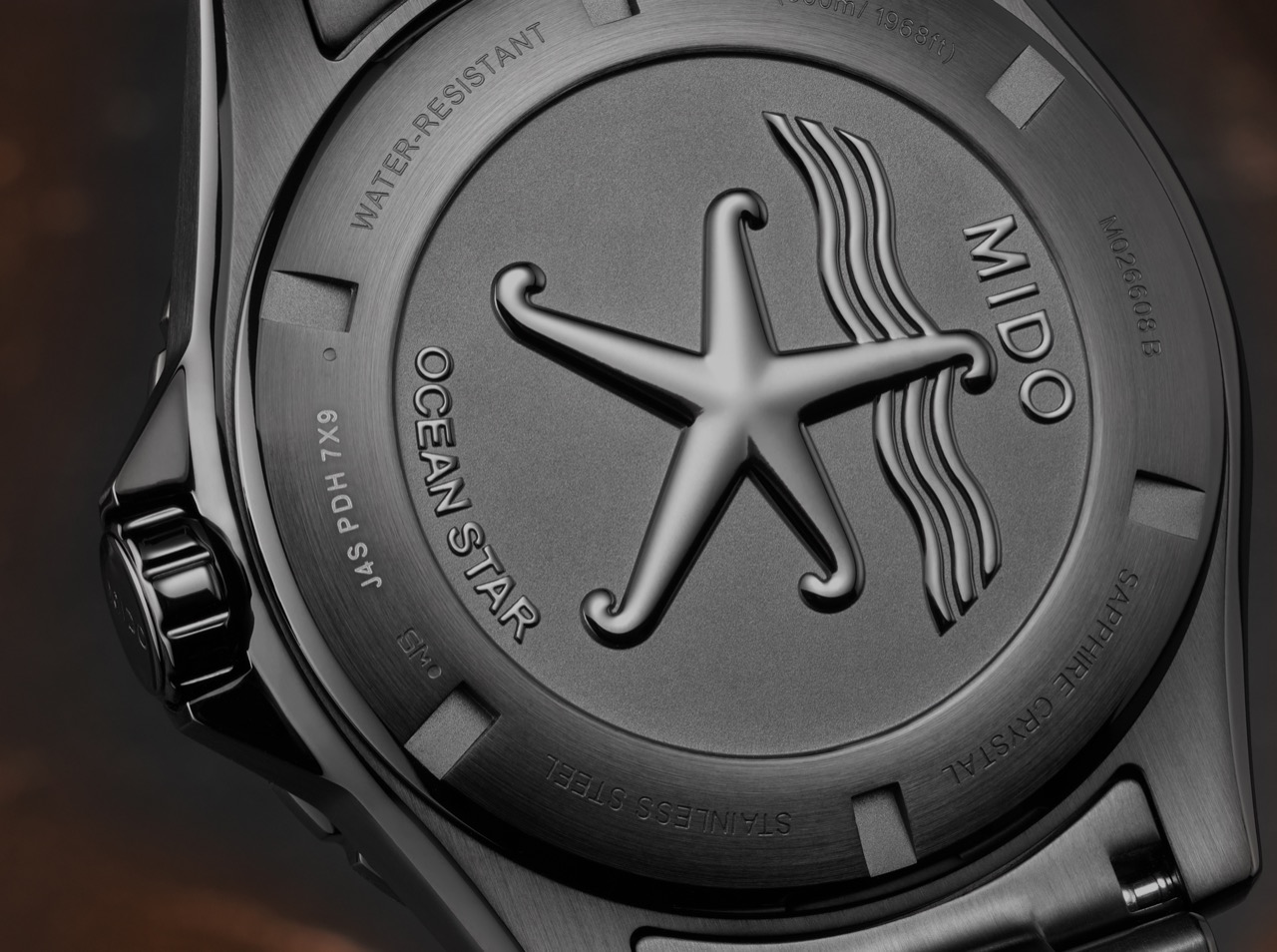 Mido Ocean Star 600 Chronometer Black DLC Special Edition back
