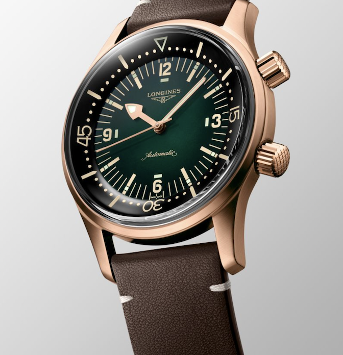 The Longines Legend Diver Watch Green 1