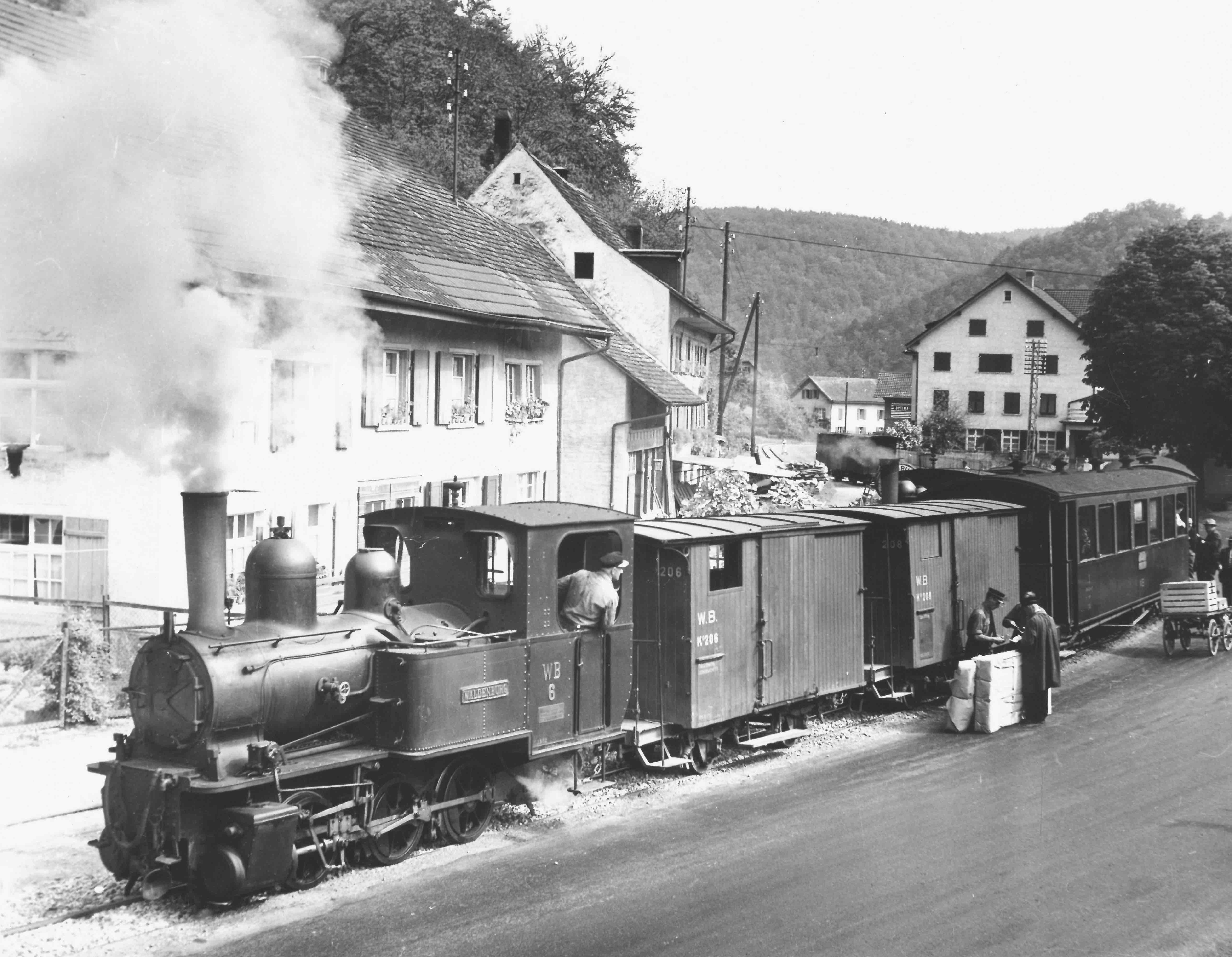 El tren en Waldenburg Valley