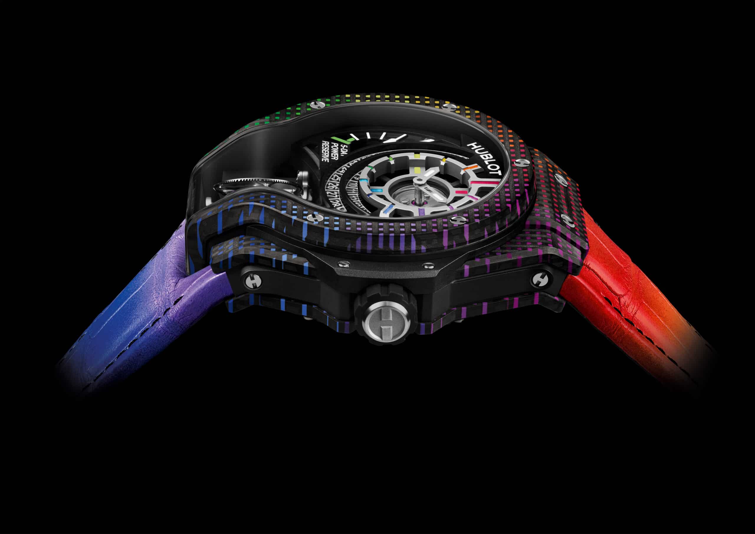 909QDRB1120LRPFHRBoriginal Watches World Hublot MP 09 Tourbillon Bi Axis 5 Day Power Reserve