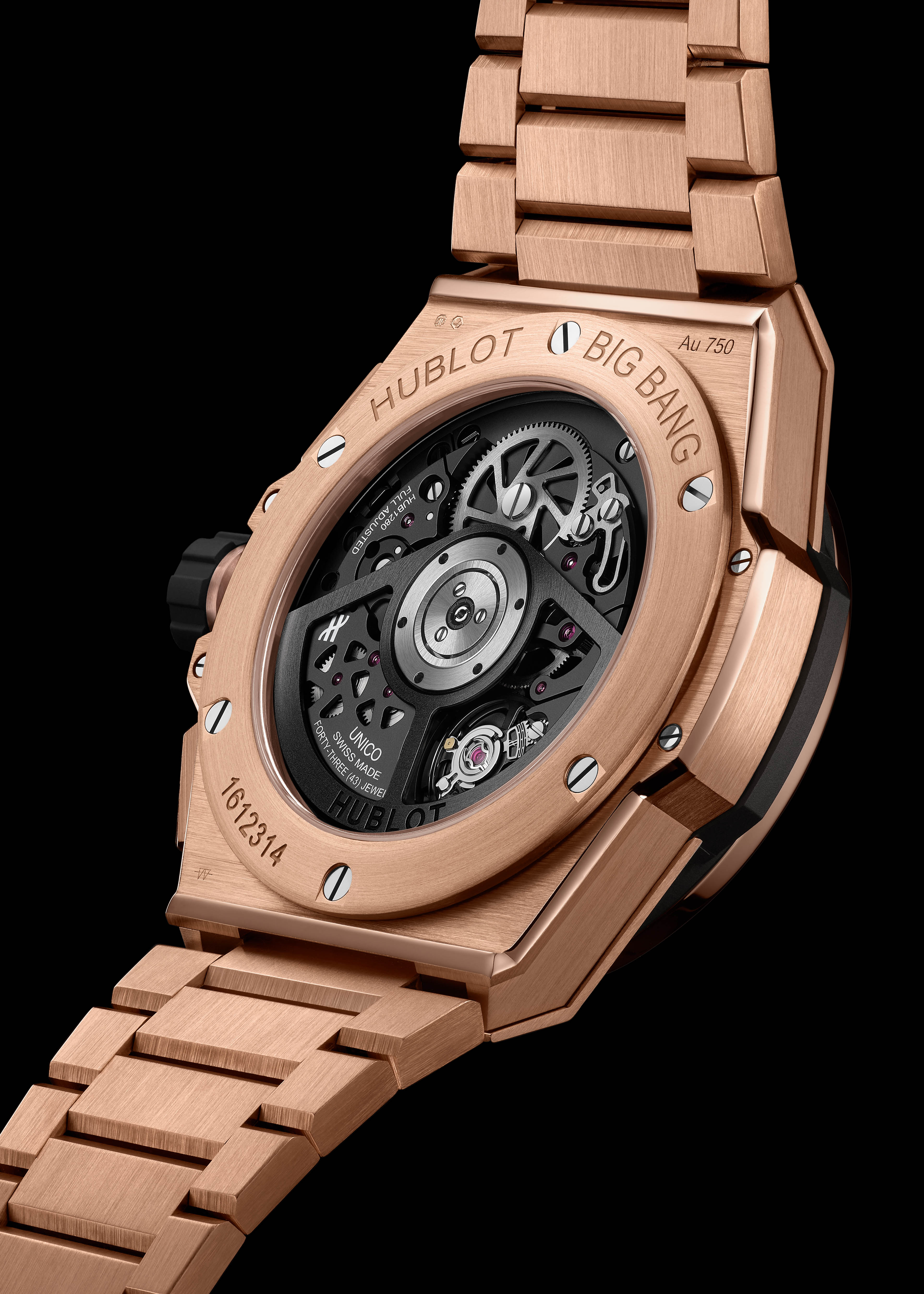HUBLOTBIGBANGINTEGRATEDKINGGOLDRAINBOW451OX1180OX3999FDHRBoriginal Watches World Calibres de manufactura en Hublot King Gold Rainbow