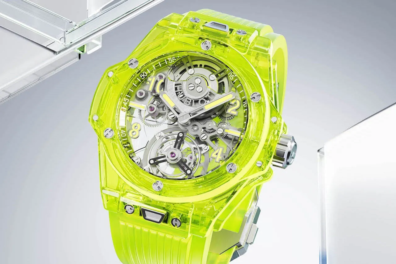 Hublot Big Bang Tourbillon Automatic Yellow Neon SAXEM cover