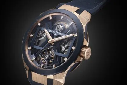 Blast Tourbillon Blue & Gold front
