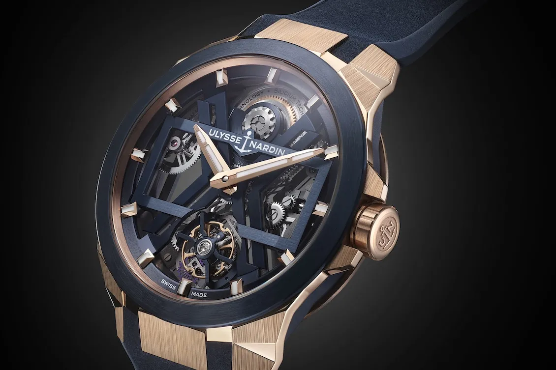 Blast Tourbillon Blue & Gold front