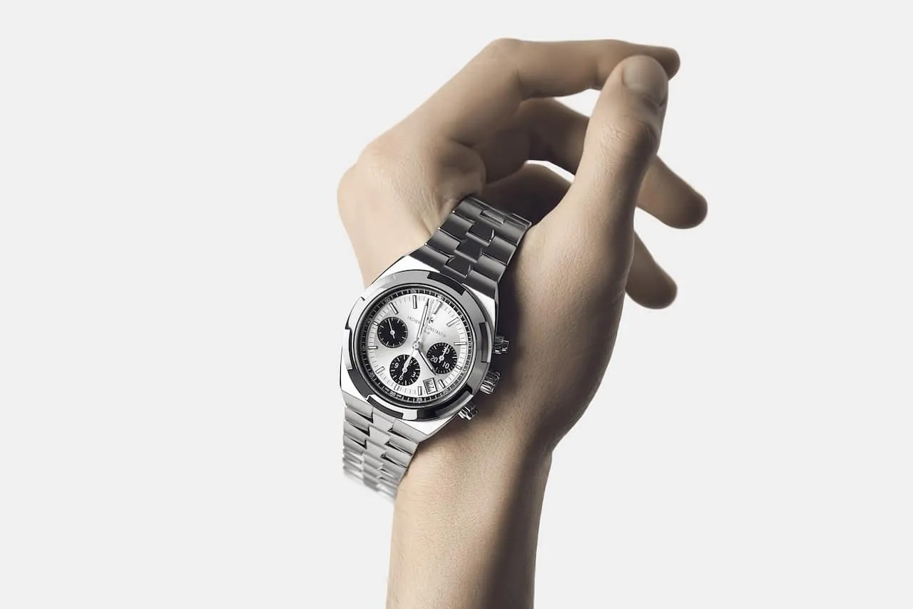 Vacheron Constantin Cronógrafo Overseas panda acero 1