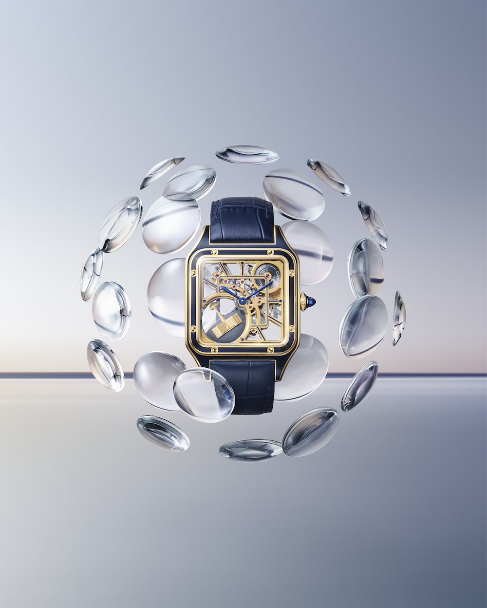 CartierSantosDumontEsqueleto4 Watches World Cartier Esqueleto Santos Dumont Watches and Wonders 2023