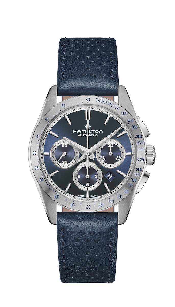 Hamilton Jazzmaster Perfomer Automatic Chronograph blue dial 2 Watches World Hamilton Jazzmaster Perfomer Automatic Chronograph blue dial 2